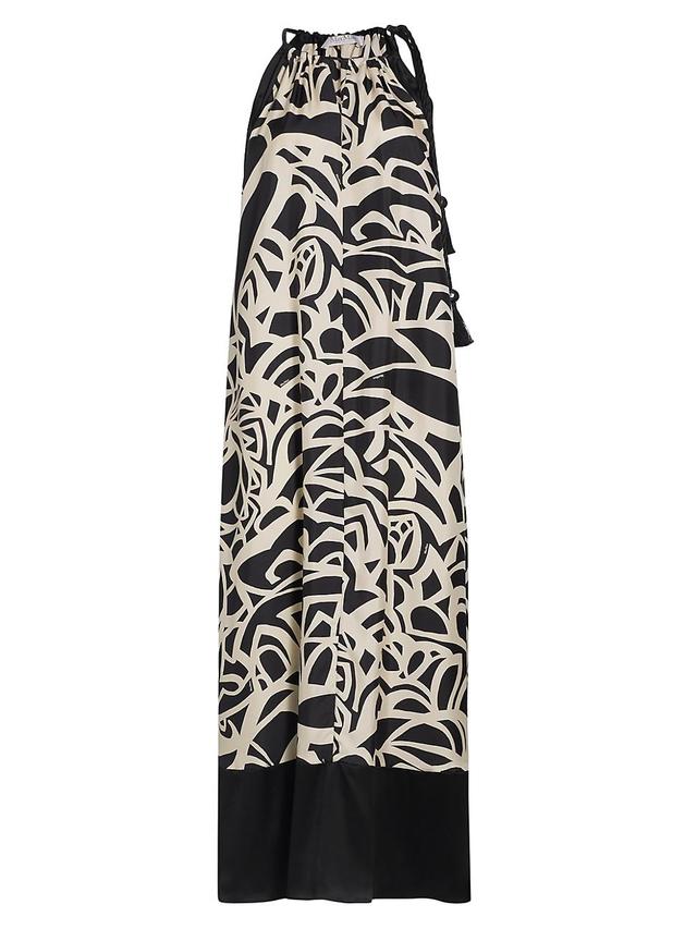 Licenza Printed Halter Maxi Dress Product Image