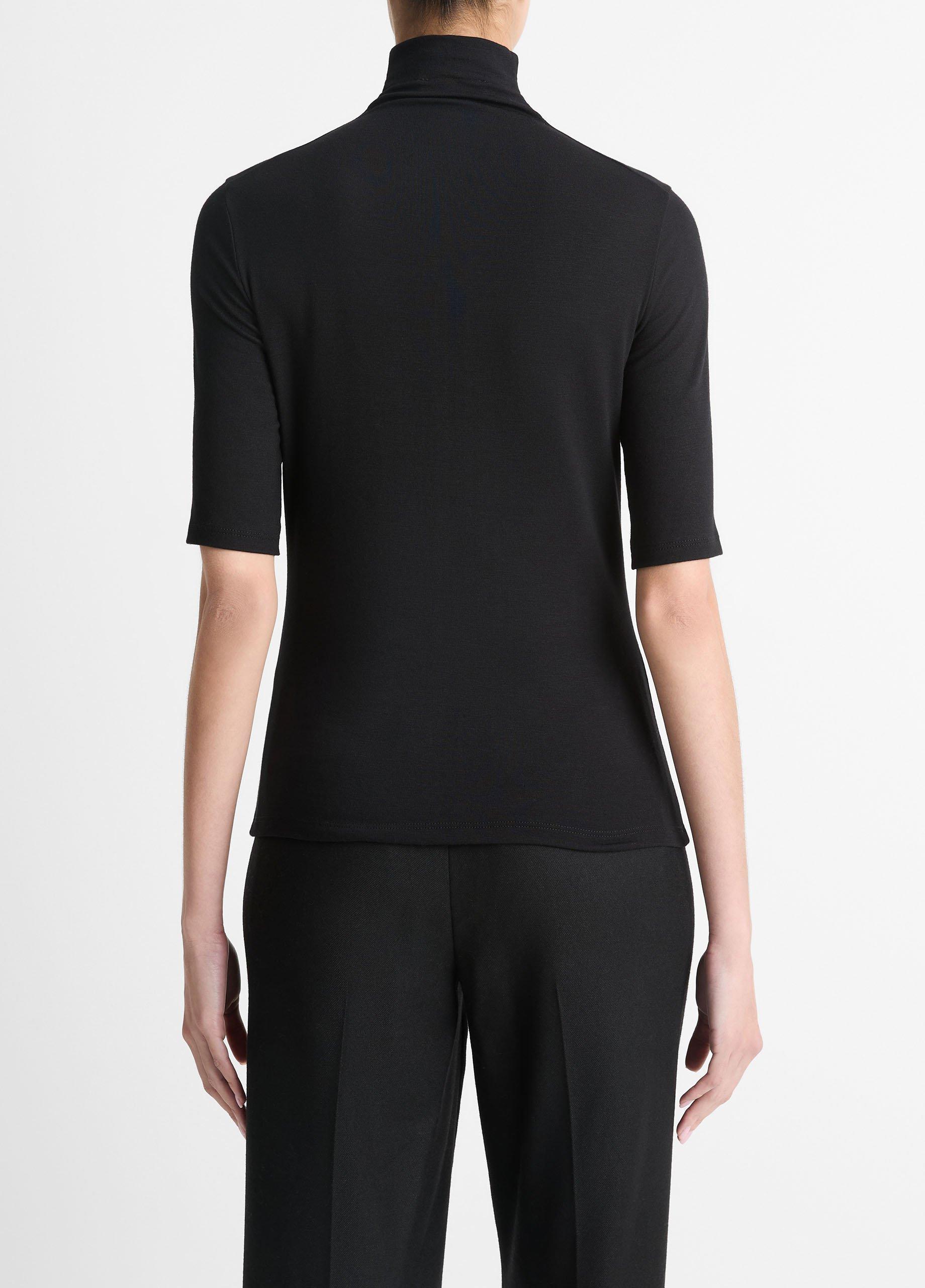 Elbow-Sleeve Turtleneck Product Image