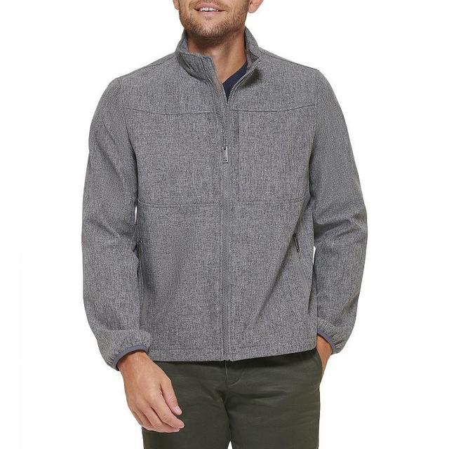 Mens Dockers Softshell Stand Collar Jacket Grey Gray Product Image