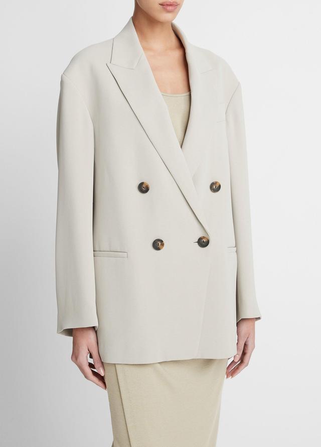 Crepe Double-Breasted Blazer Product Image