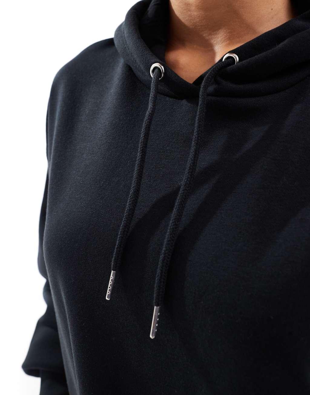 ASOS DESIGN oversized hoodie in black Product Image