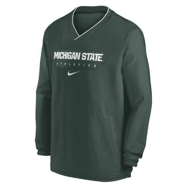 Michigan State Spartans Sideline Nike Mens College Long-Sleeve Windshirt Product Image