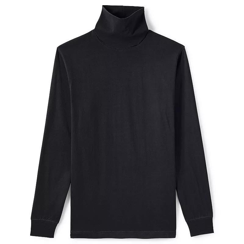 Mens Lands End Super-T Turtleneck Rich Red Product Image