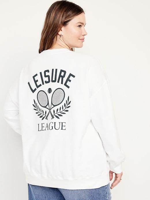 SoComfy Oversized Graphic Sweatshirt Product Image