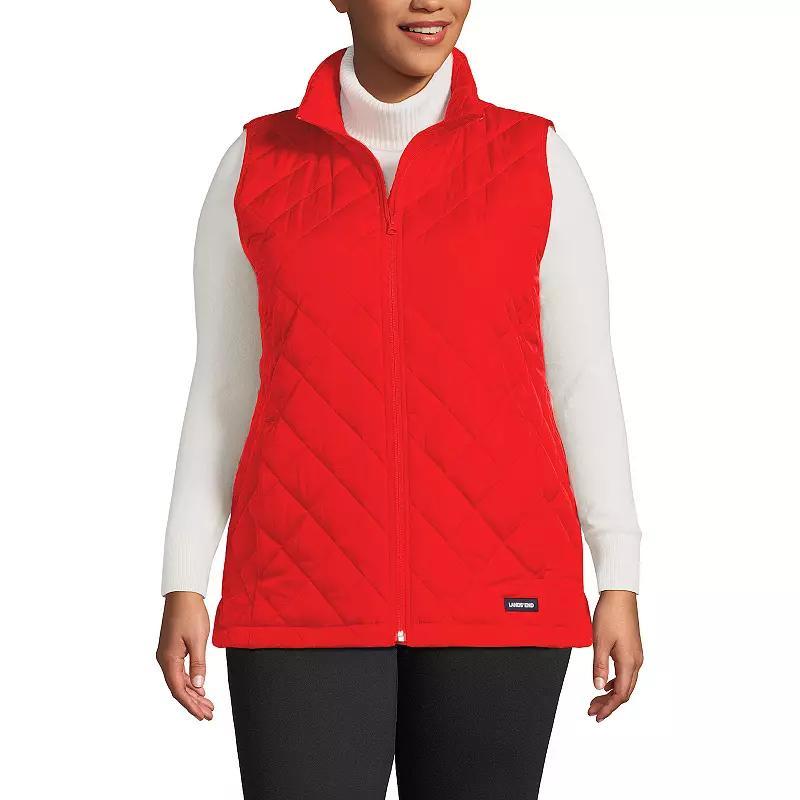 Plus Size Lands End Insulated Vest, Womens Red Product Image