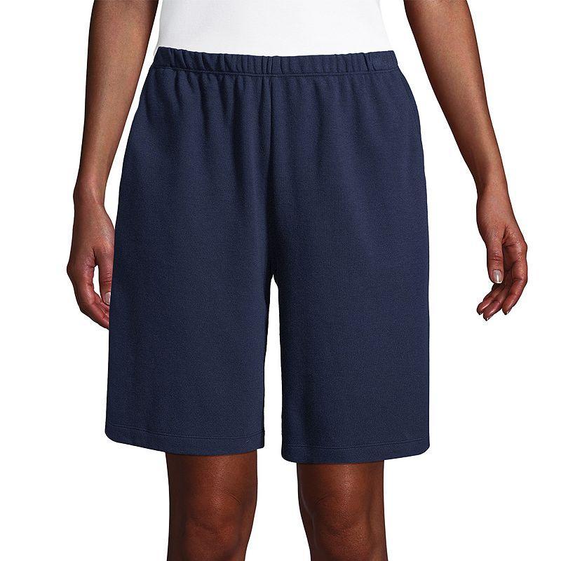 Petite Lands End Sport Knit Pull-On Shorts, Womens Product Image