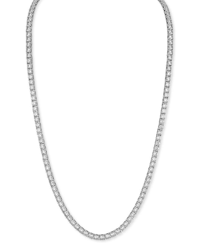 Esquire Mens Jewelry Cubic Zirconia (4mm) Tennis Necklace 22 (Also in Black Spinel), Created for Macys - Cubic Zirconia Product Image