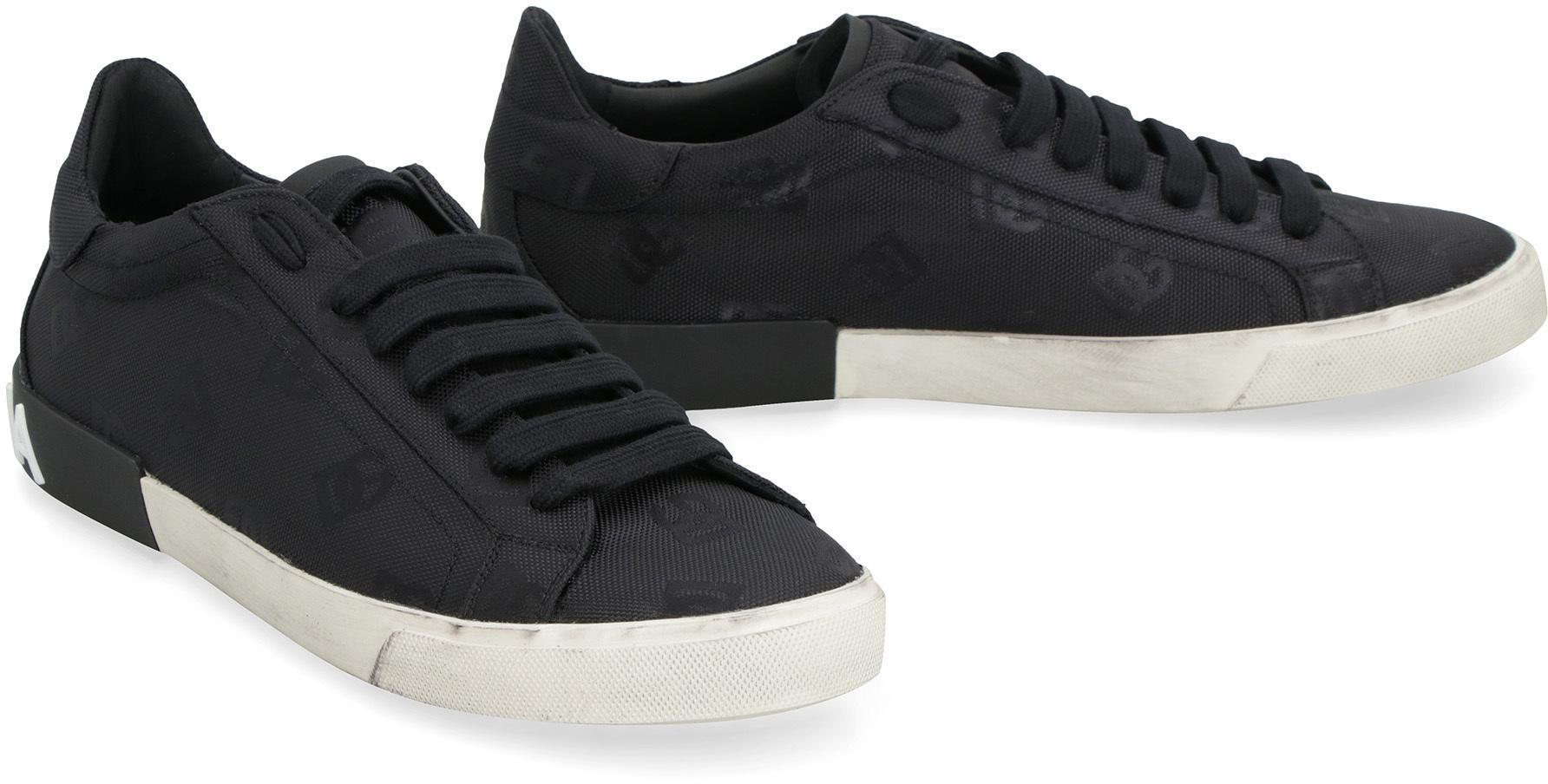 Portofino Low-top Sneakers In Black Product Image