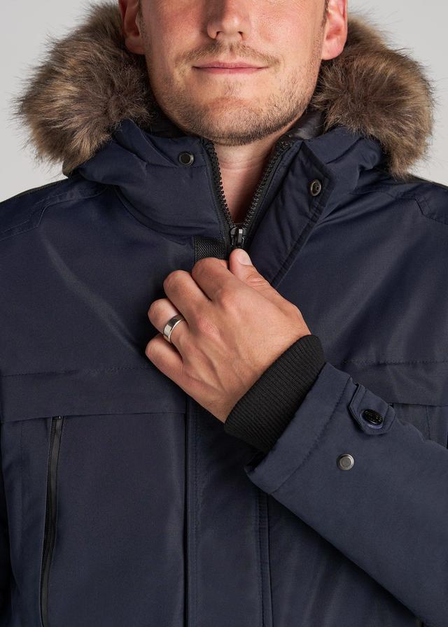 American Tall X Point Zero Tall Men's Parka in Navy Product Image