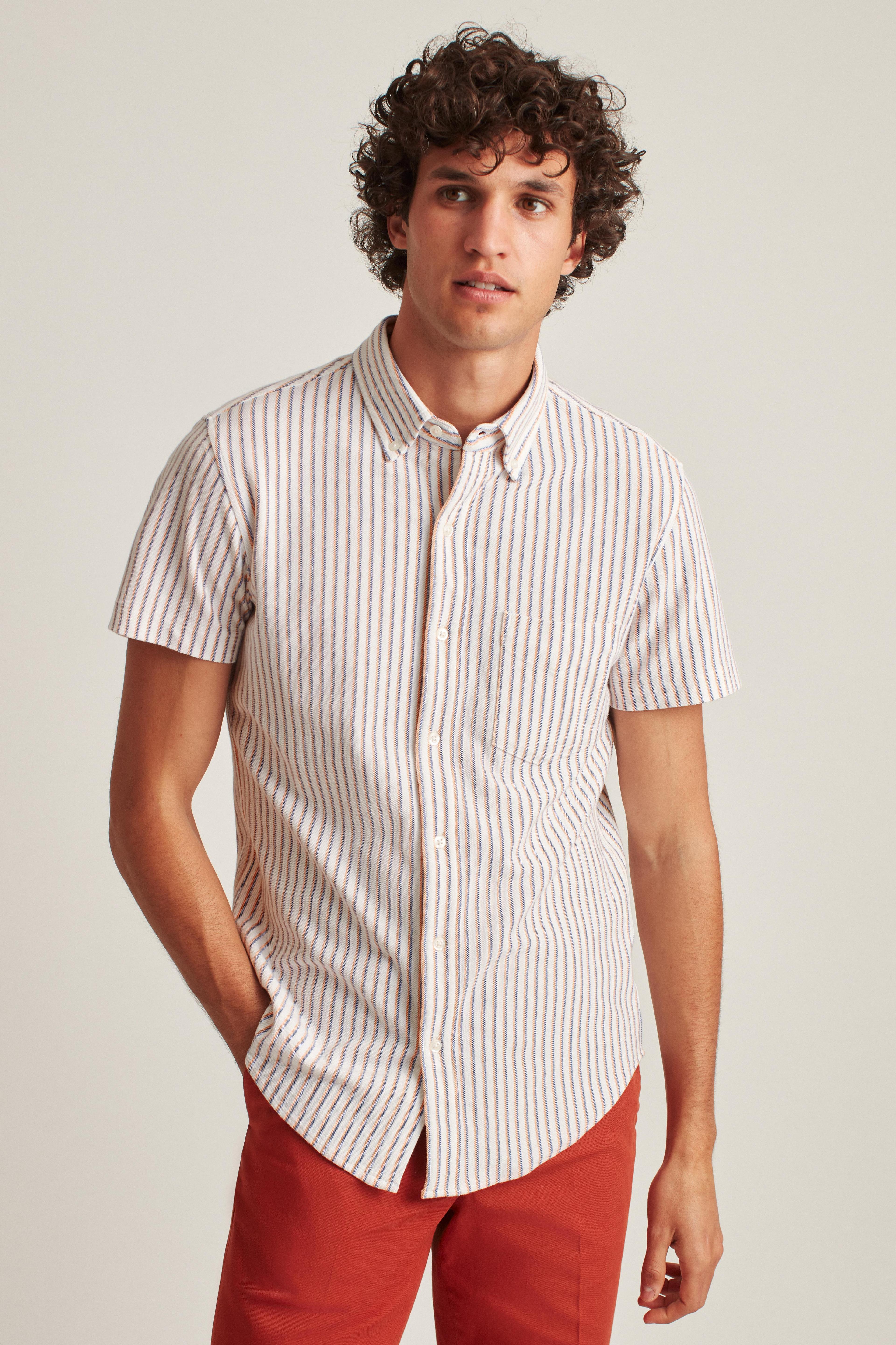 Knit Oxford Short Sleeve Shirt Product Image