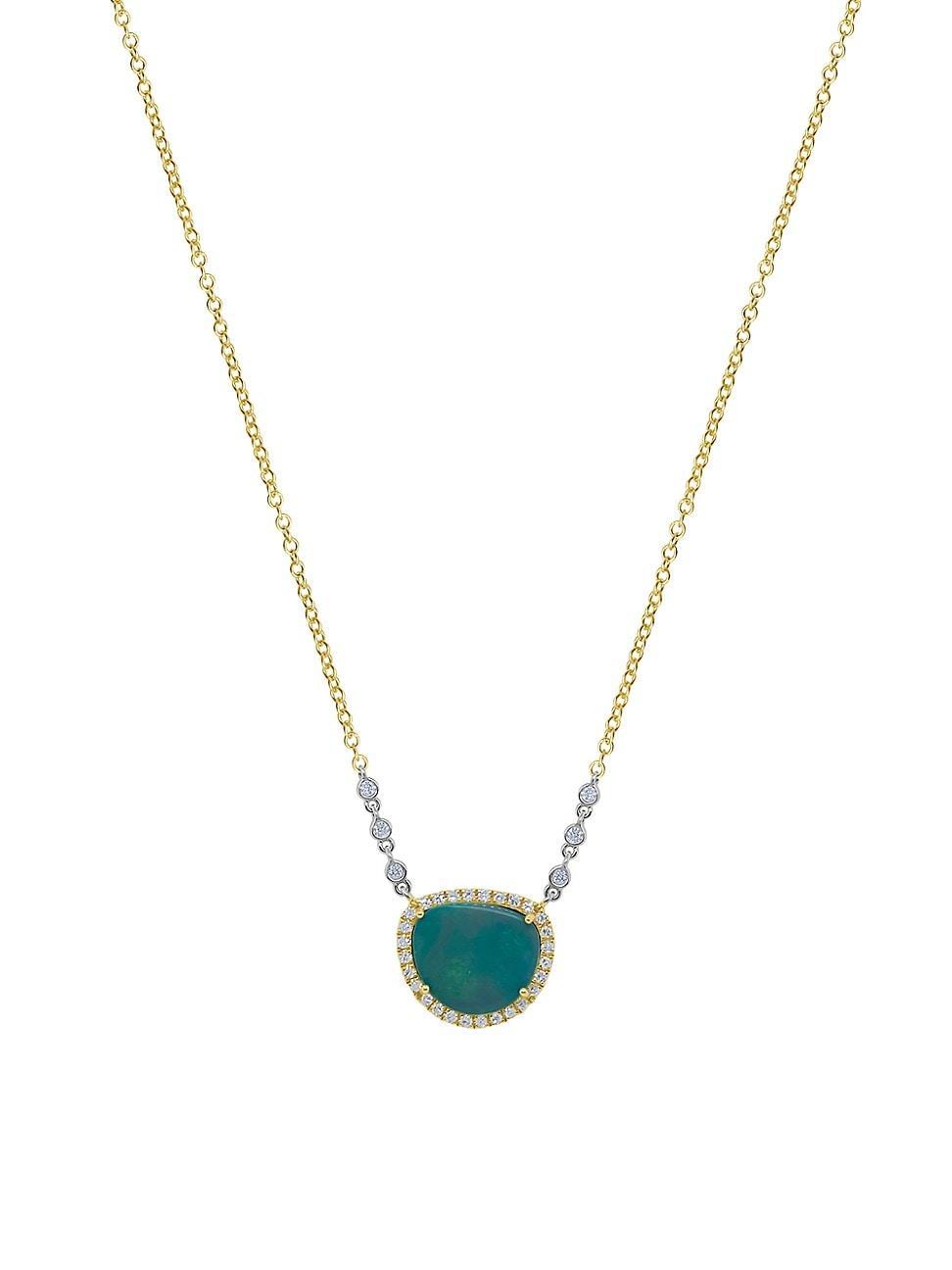 Meira T Opal & Diamond Pendant Necklace Product Image