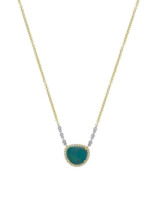 Meira T Opal & Diamond Pendant Necklace Product Image