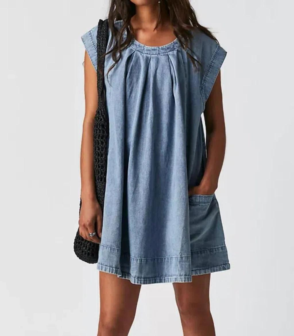 Marcel Mini Dress In Blue Product Image