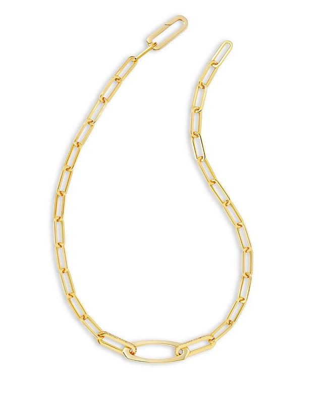 Kendra Scott Adeline Pave Chain Link Collar Necklace, 18 Product Image