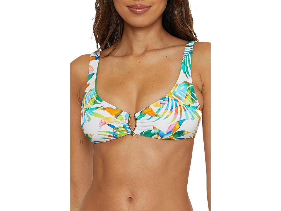 BECCA Isle Verder Scoop Neck Top Women's Swimwear Product Image