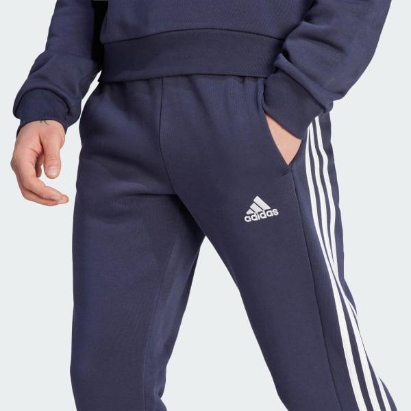 Essentials Fleece 3-Stripes Tapered Cuff Pants Product Image