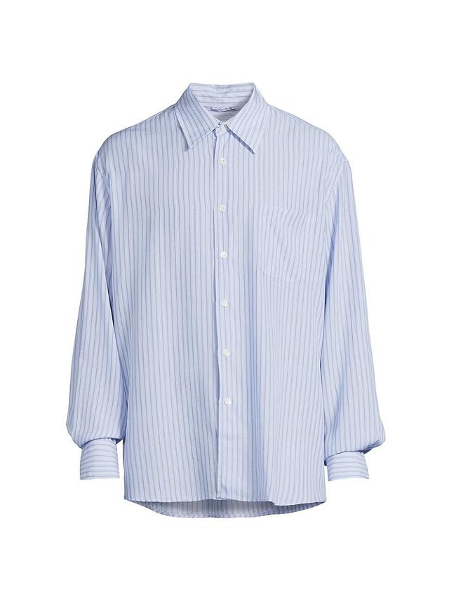 Mens Above Striped Oversized Shirt Product Image