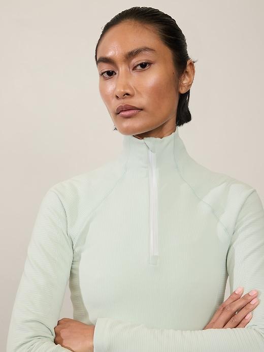 Flurry Half Zip Mock Neck Top Product Image