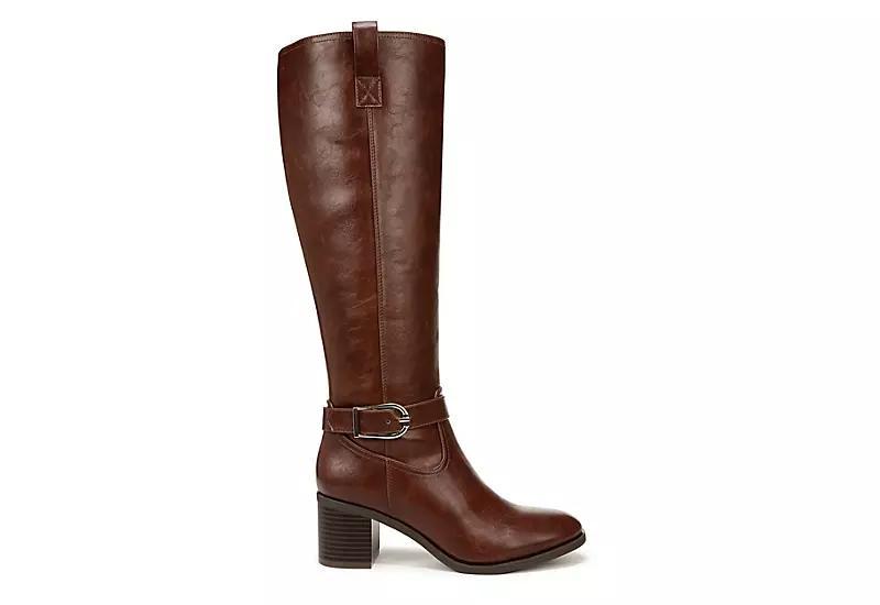 LifeStride Legend Womens Tall Heeled Riding Boots Brown Product Image