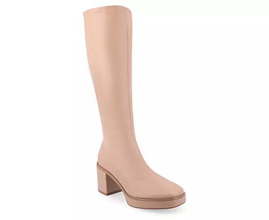 Journee Collection Tru Comfort Foam Alondra Womens Knee-High Boots Pink Product Image