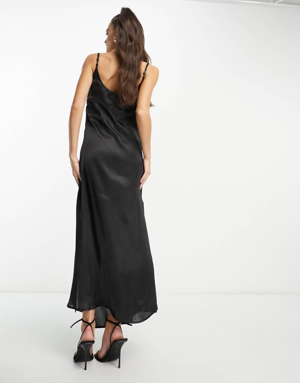 AX Paris slip dress in black  Product Image