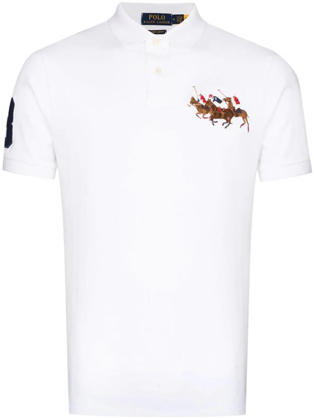 Polo-embroidered Polo Shirt In White Product Image