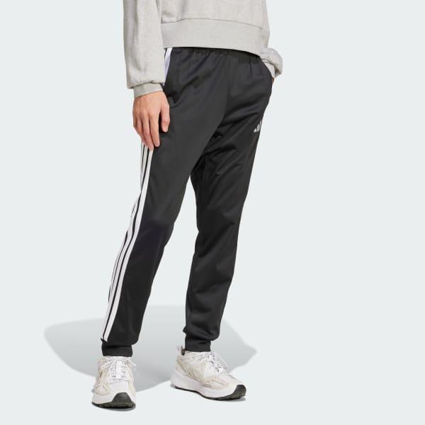 adidas 3-Stripes Tricot Regular Tapered Track Pants Black 2XL Mens Product Image