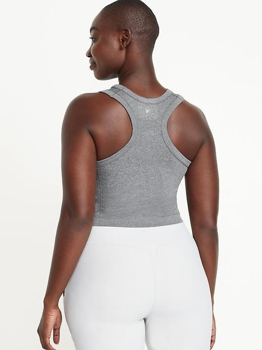 Fitted Seamless Crop Tank Top Product Image