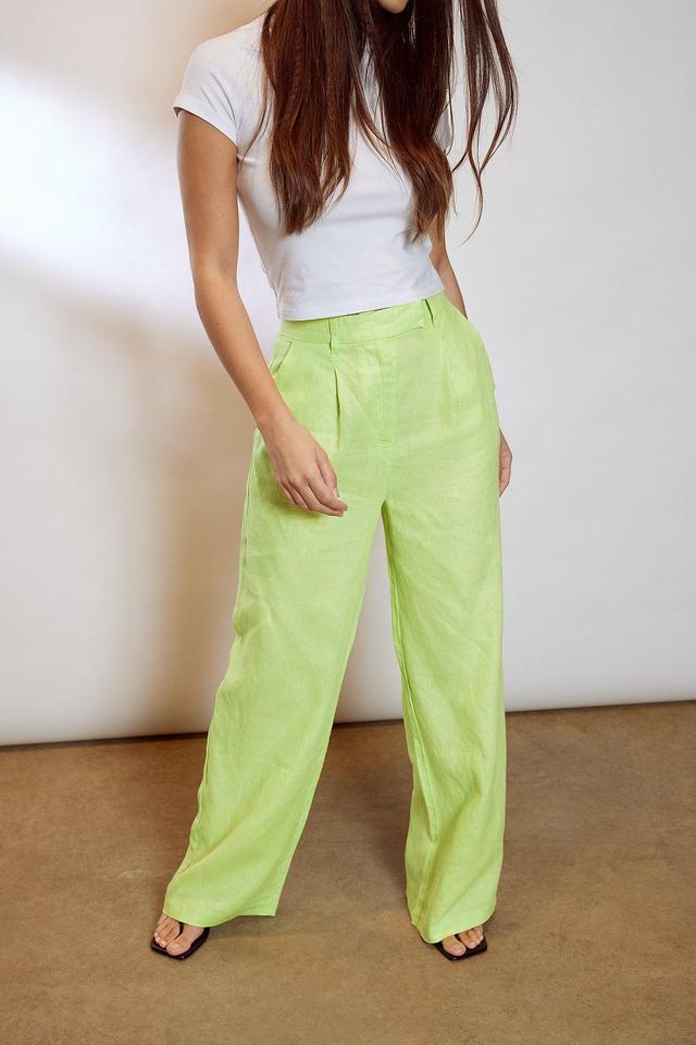 Linen Wide Leg Pants Product Image