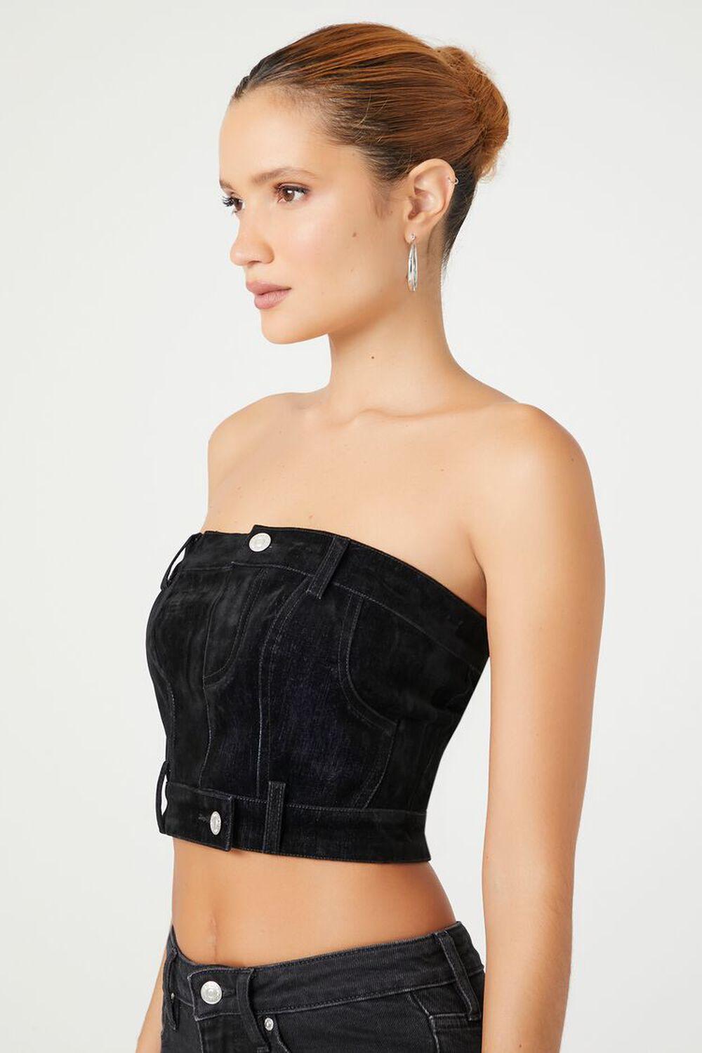 Reworked Cropped Tube Top | Forever 21 Product Image