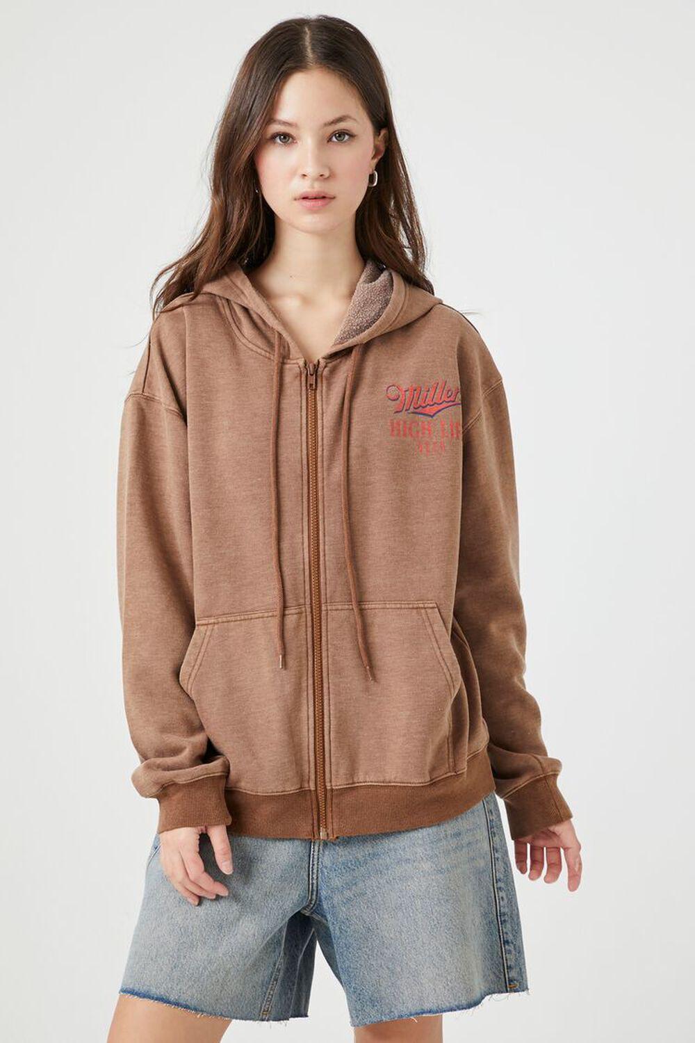 Fleece Miller Zip-Up Hoodie | Forever 21 Product Image