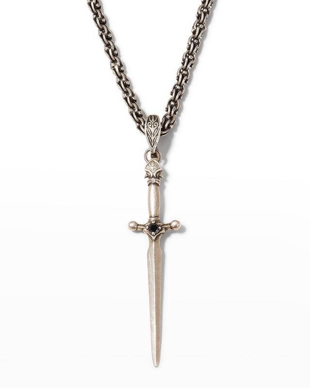 Mens Dagger Pendant Necklace Product Image