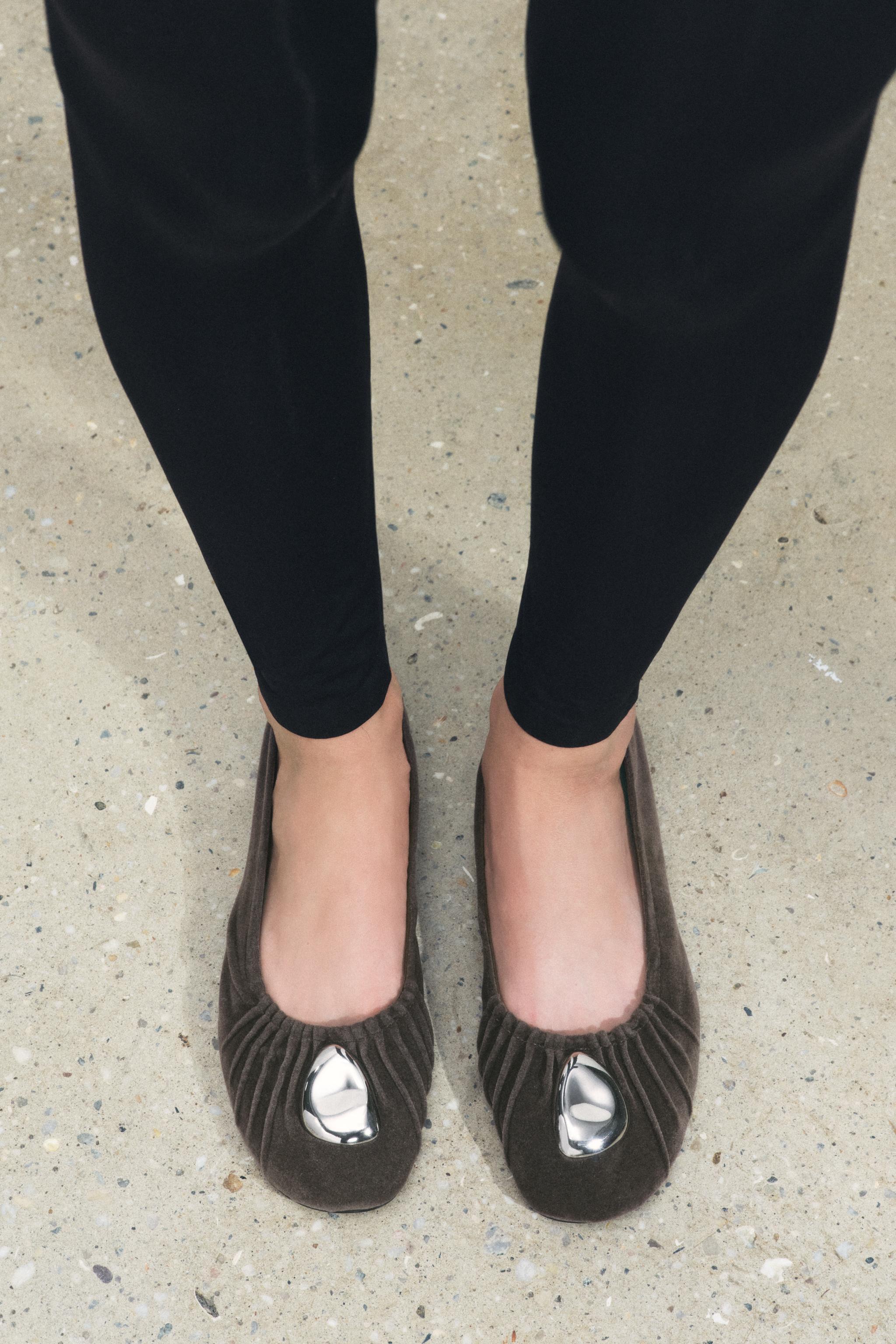 METAL TRIM BALLET FLATS product image