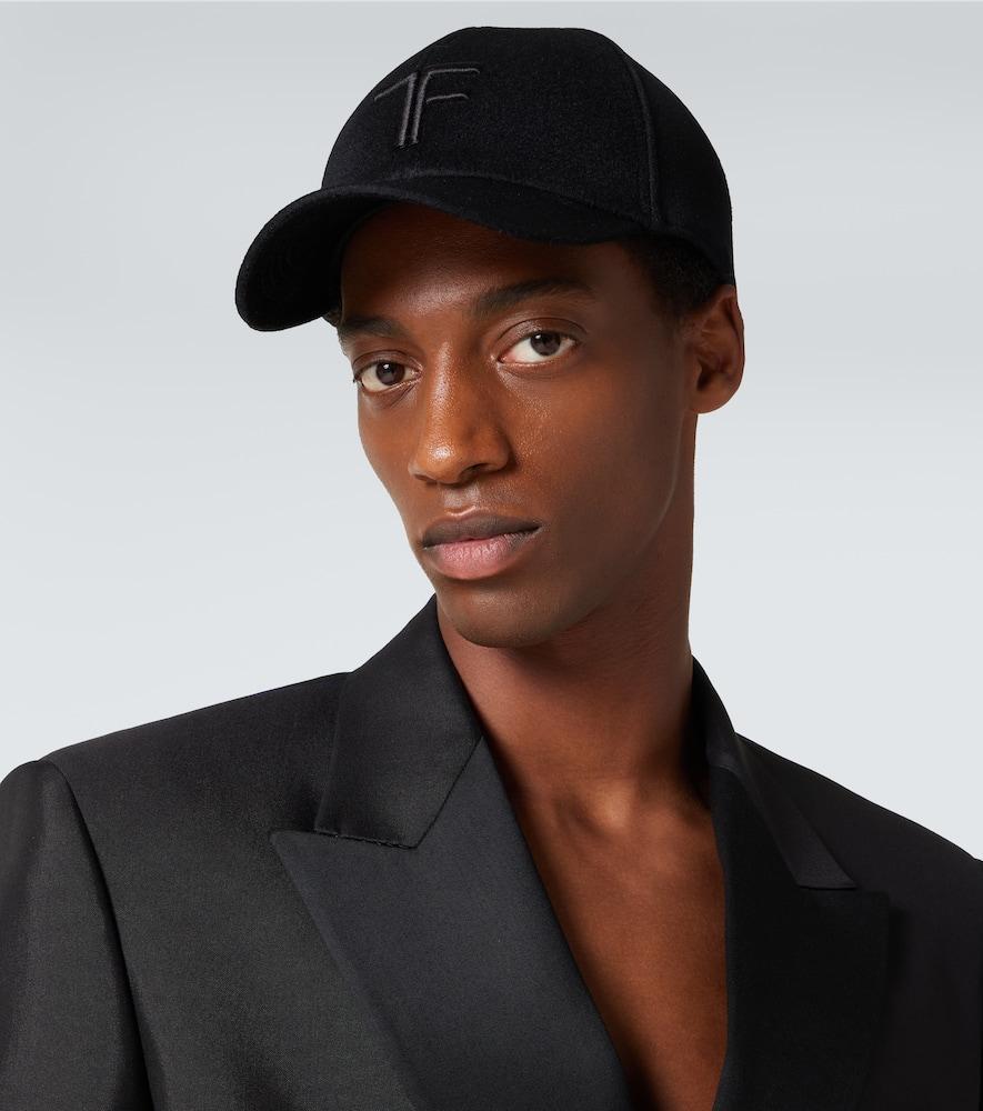 Logo Monogram Cotton Twill Baseball Cap In Black Product Image