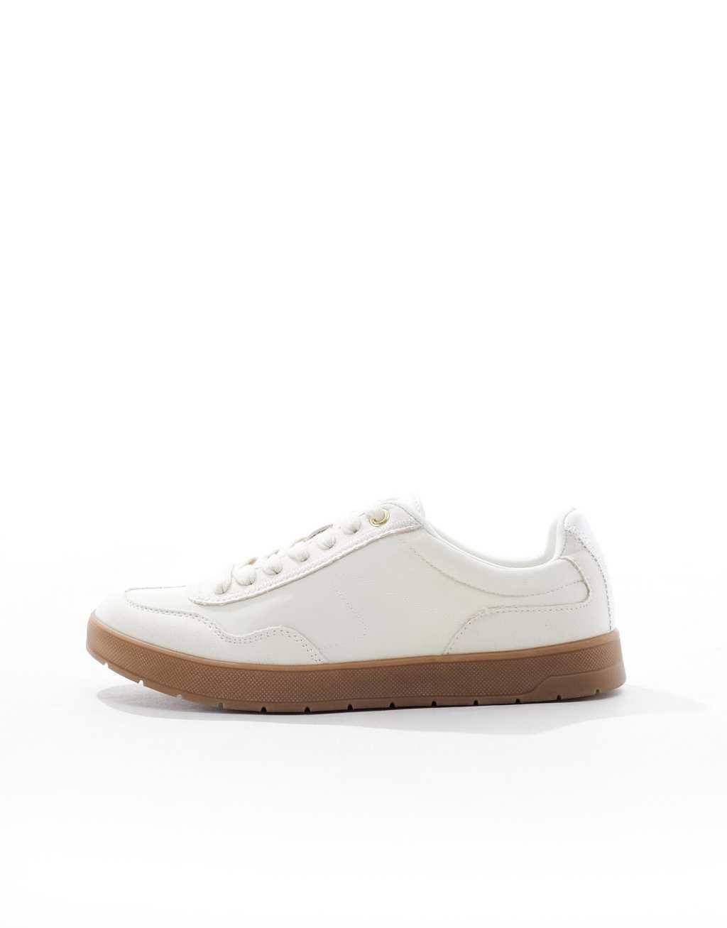 ASOS DESIGN Deuce retro sneakers in white Product Image