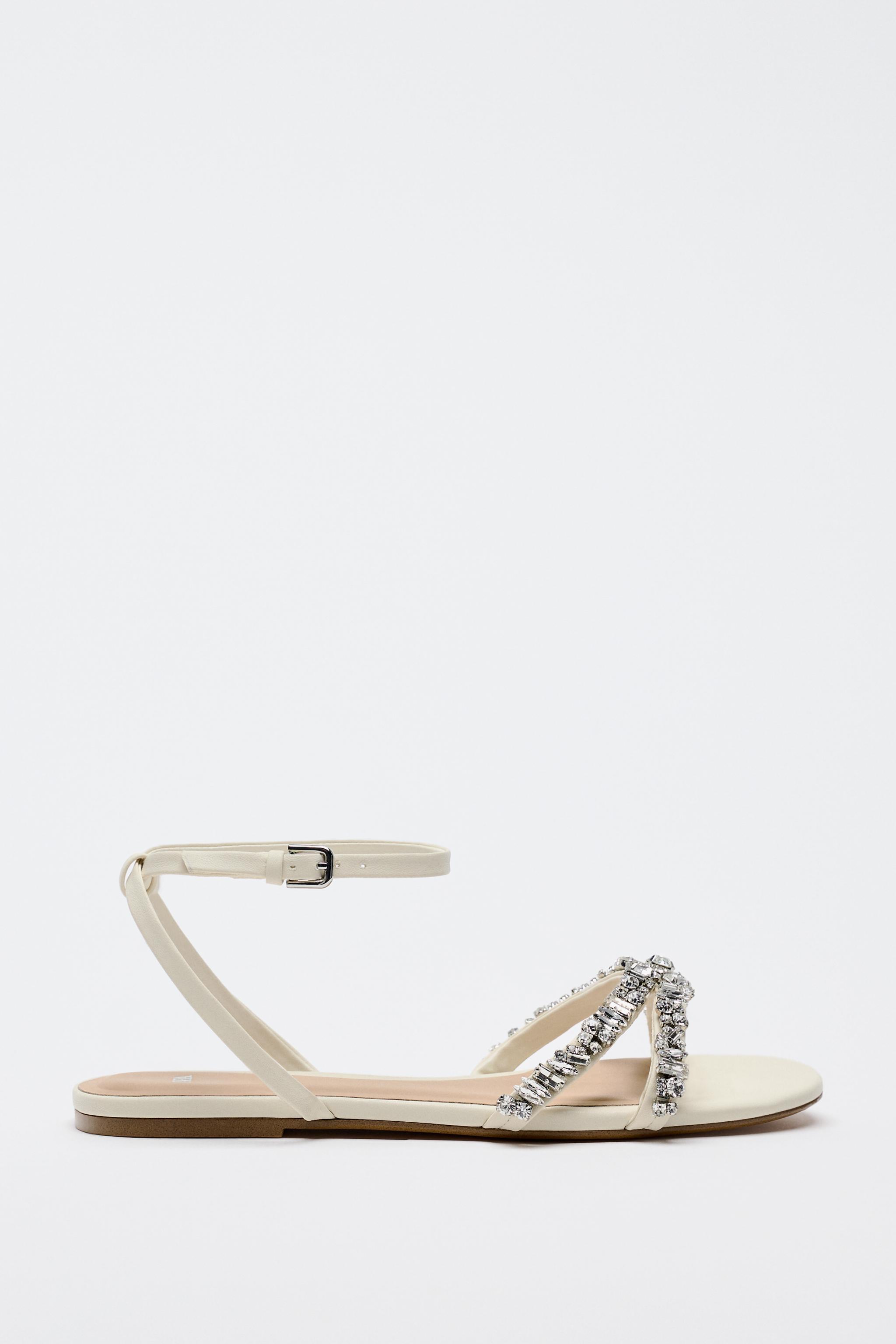 FLAT EMBELLISHED SANDAL Product Image