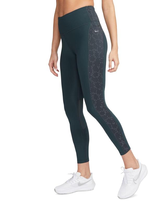 Nike Women's Fast Mid-Rise 7/8 Printed Leggings with Pockets Product Image