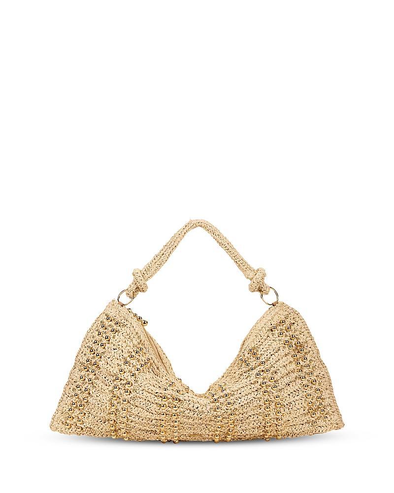 Cult Gaia Hera Extra Large Beaded Raffia Shoulder Bag Product Image