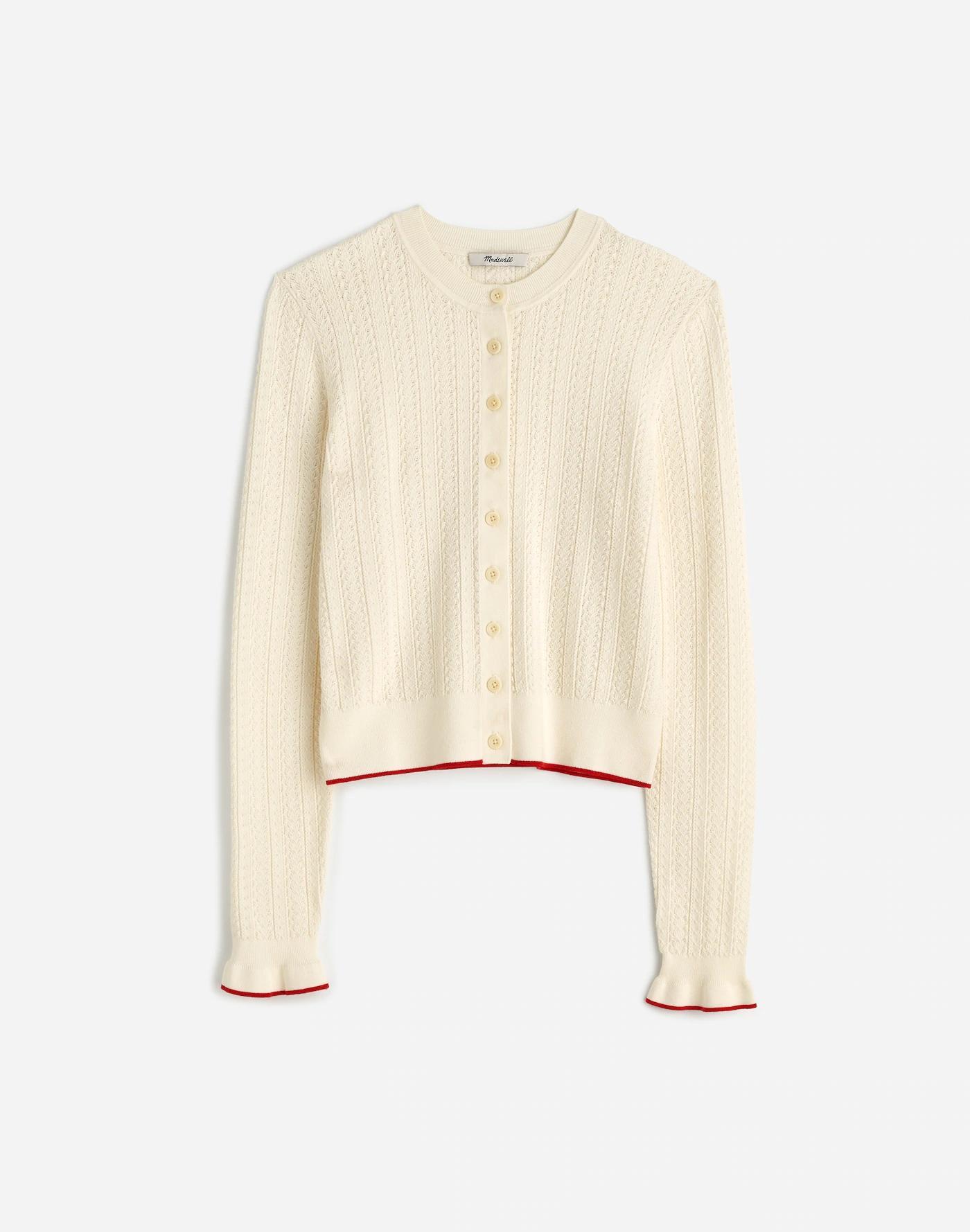 The Signature Open-Knit Cardigan Product Image