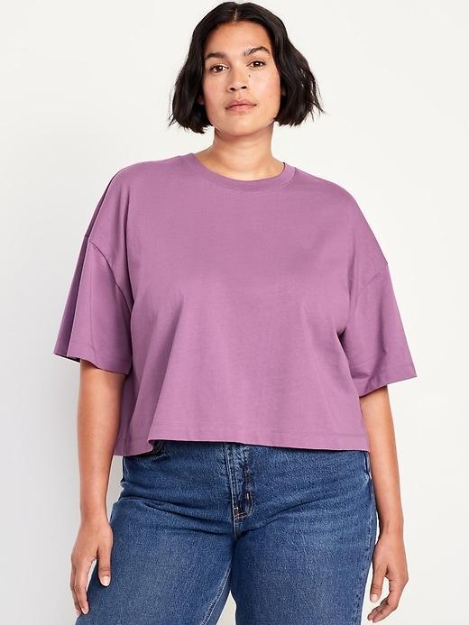 Vintage Oversized Crop T-Shirt Product Image