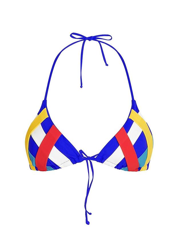 Womens Ibiza Colorblocked Bandage Bikini Top Product Image