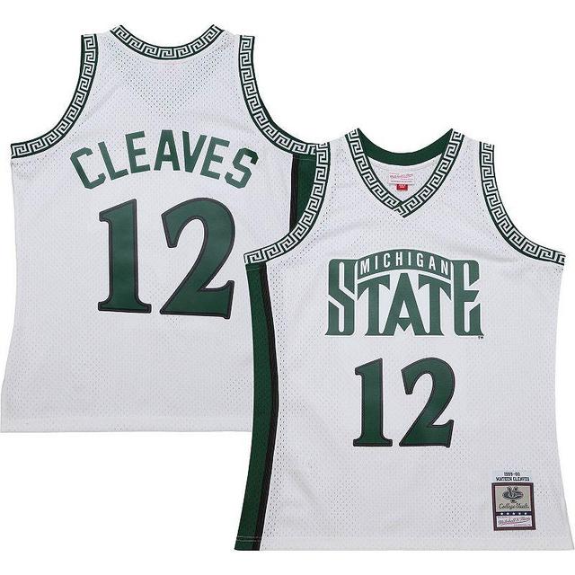 Mens Mitchell & Ness Mateen Cleaves Michigan State Spartans 125th Basketball Anniversary 1999 Throwback Fashion Jersey Product Image