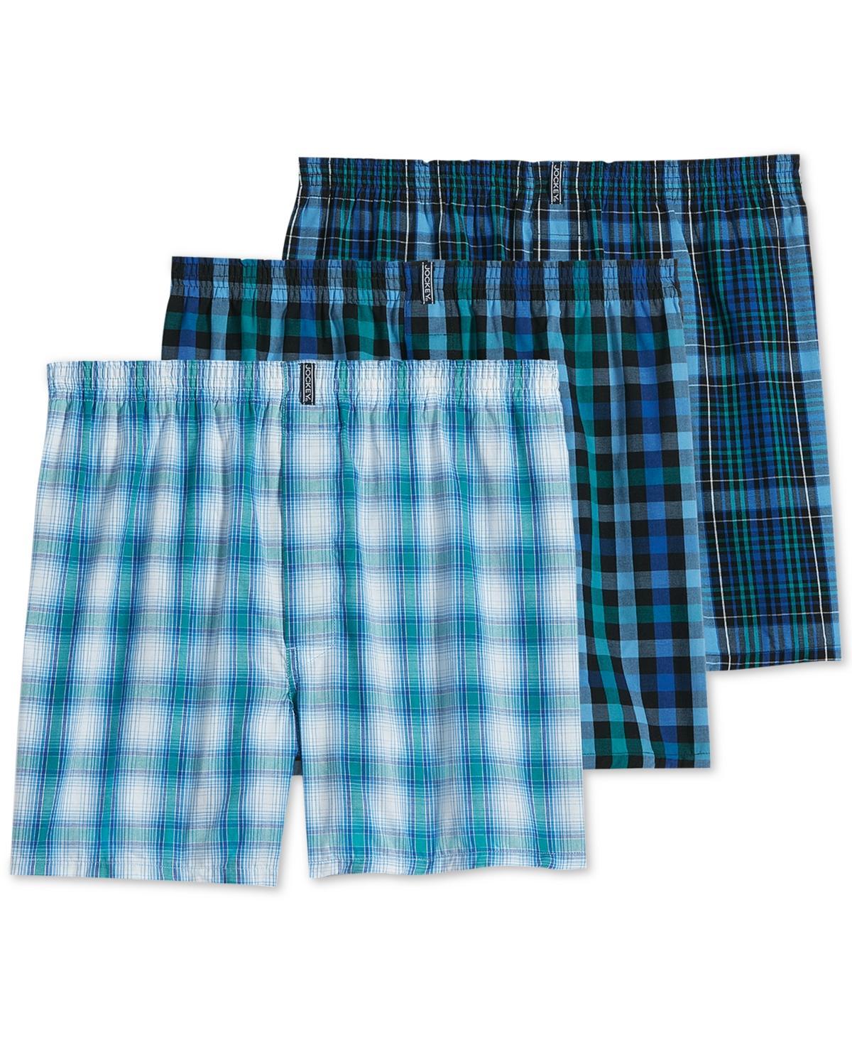 Mens Jockey 3-pack Classic Full-Cut Woven Boxers Product Image