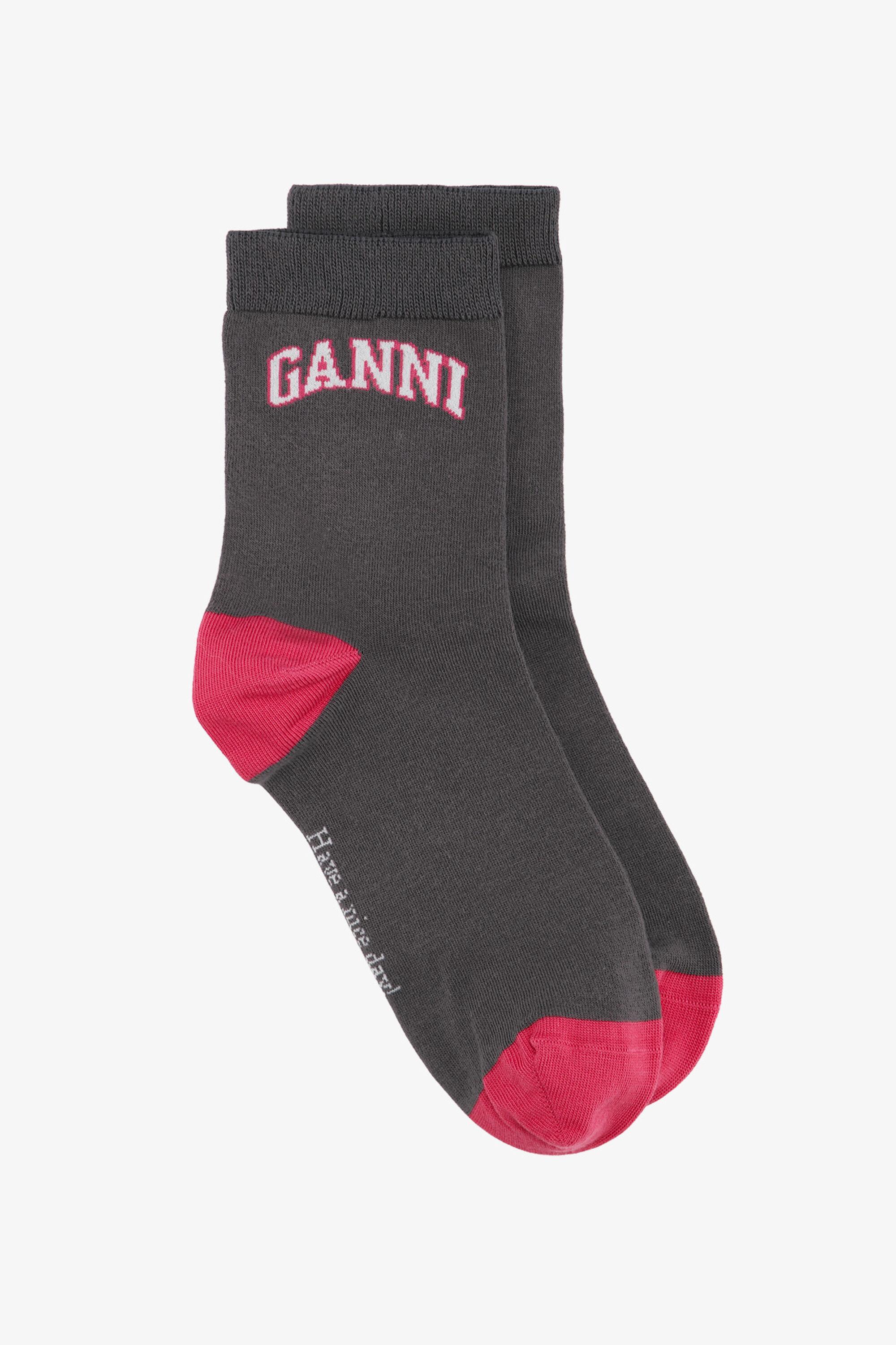 Brown/Red Socks Product Image