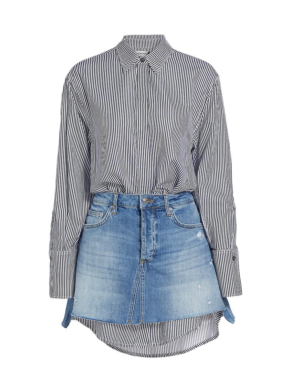 Simkhai Single Piece Shirt & Denim Skirt Dress Product Image