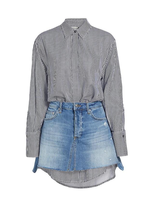 Simkhai Single Piece Shirt & Denim Skirt Dress Product Image