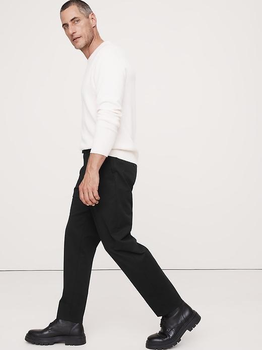 Pleated Cropped Italian-Stretch Chino Product Image