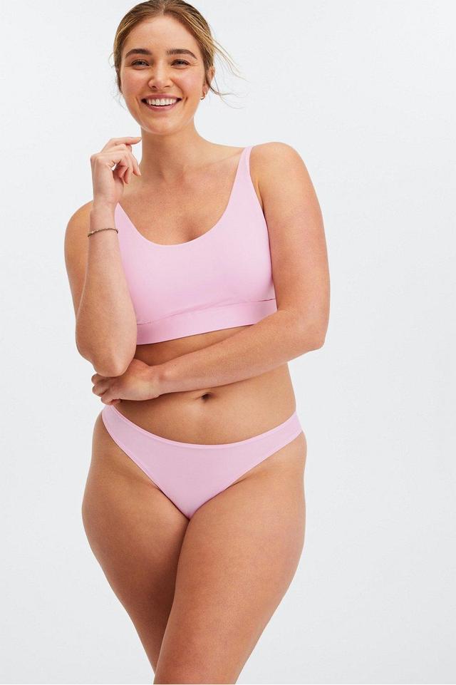 Fabletics Fine Touch Thong Womens pink plus Size 4X Product Image