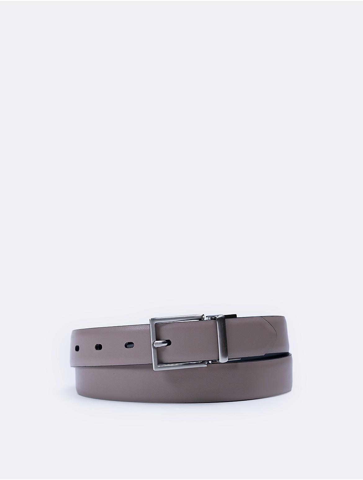 Calvin Klein Womens Solid Reversible Harness Buckle Belt - Multi - S Product Image