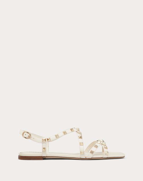 CALFSKIN ROCKSTUD SANDAL WITH STRAPS Product Image